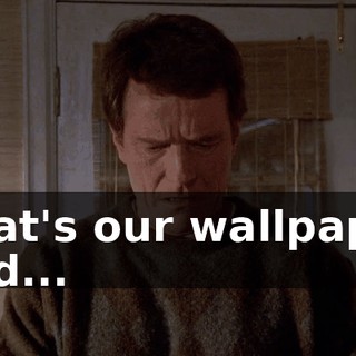 That's our wallpaper and...