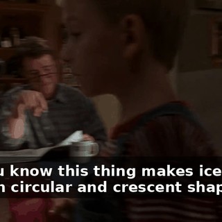 Do you know this thing makes ice cubes in both circular and crescent shapes?