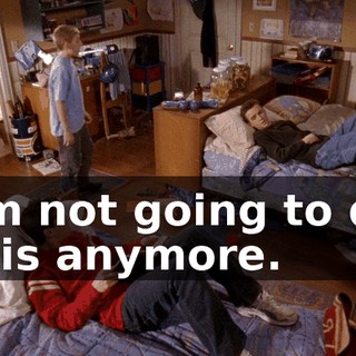 I'm not going to do this anymore.