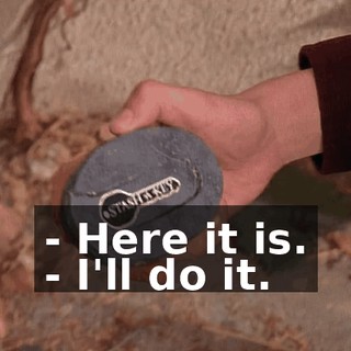 - Here it is. - I'll do it.