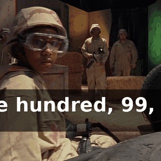 One hundred, 99, 98, 97!