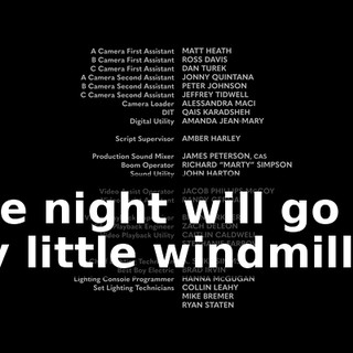 ♪ The night will go on My little windmill ♪