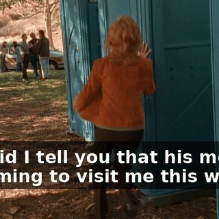 So, did I tell you that his mother is coming to visit me this week?
