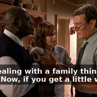 I'm dealing with a family thing here. Now, if you get a little weepy