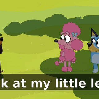 Look at my little legs.