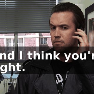 And I think you're right.