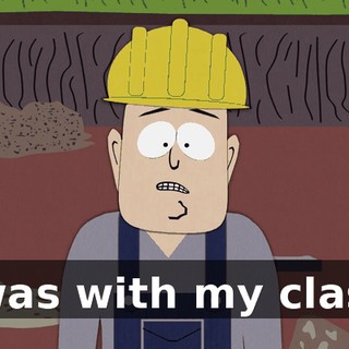 I was with my class,