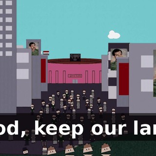 ♪ God, keep our land ♪