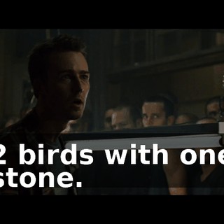 2 birds with one stone.