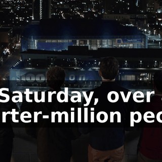 On Saturday, over a quarter-million people