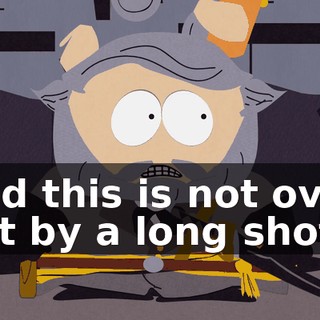 And this is not over, not by a long shot.