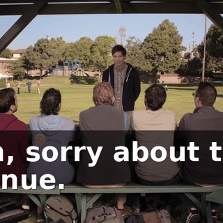 Uh, sorry about the venue.