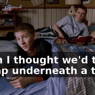then I thought we'd take a nap underneath a tree,