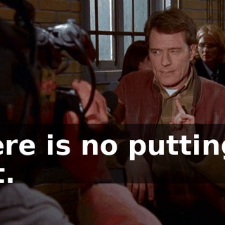 there is no putting it out.