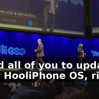 I told all of you to update your HooliPhone OS, right?
