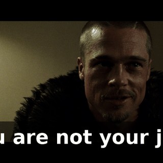 You are not your job,