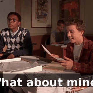What about mine?