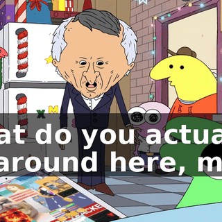 What do you actually do around here, man?