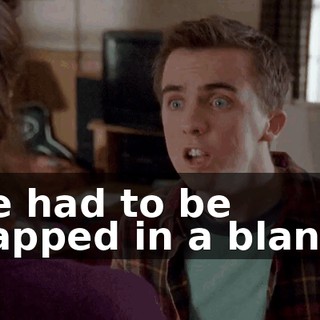 She had to be wrapped in a blanket
