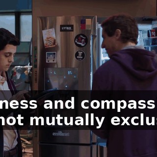 Business and compassion are not mutually exclusive.