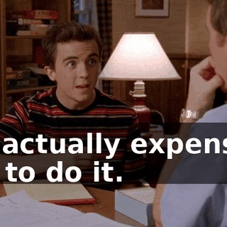 It's actually expensive not to do it.