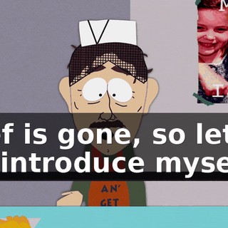 Chef is gone, so let me introduce myself...