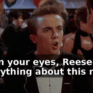 Open your eyes, Reese-- everything about this night