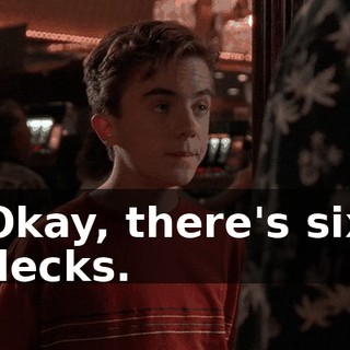 Okay, there's six decks.