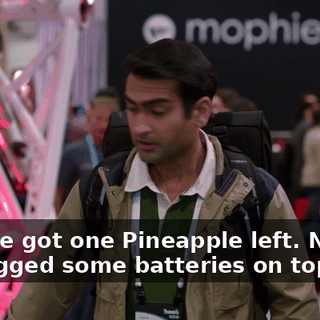 So, I've got one Pineapple left. Now, I've rigged some batteries on top of it,