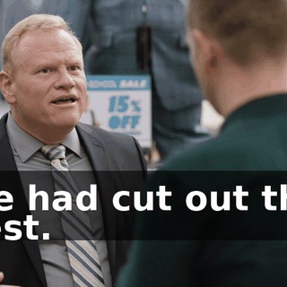 He had cut out the rest.