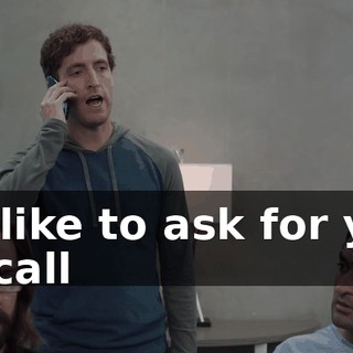 I'd like to ask for you to call