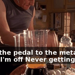 ♪ Put the pedal to the metal and I'm off Never getting lost ♪