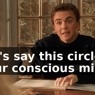 Let's say this circle is your conscious mind