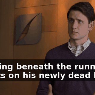 peeking beneath the running shorts on his newly dead body,