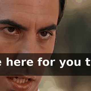 I came here for you to beat me.