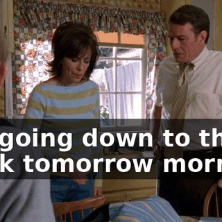 I'm going down to the bank tomorrow morning