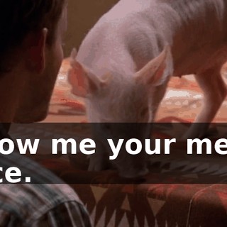 Show me your mean face.
