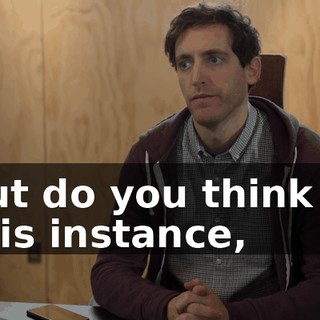But do you think in this instance,