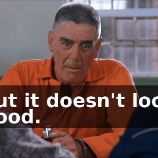 but it doesn't look good.