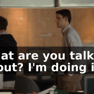 What are you talking about? I'm doing it.