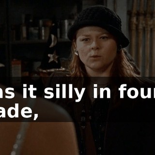Was it silly in fourth grade,