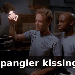 Spangler kissing.