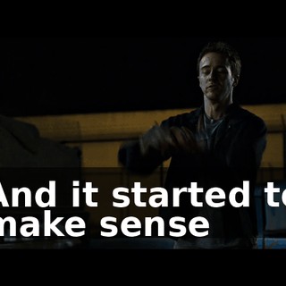 And it started to make sense