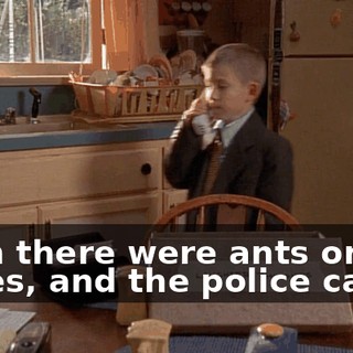 Then there were ants on her bones, and the police came.
