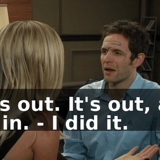 - It's out. It's out, and it's in. - I did it.