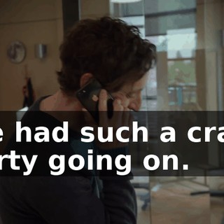 We had such a crazy party going on.