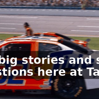 A lot of big stories and some big questions here at Talladega.