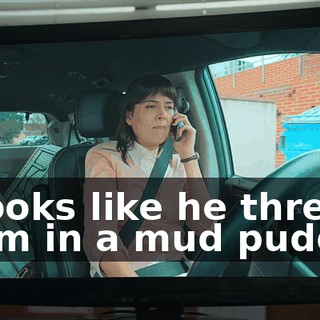 it looks like he threw them in a mud puddle!
