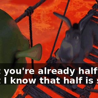 - But you're already halfway. - But I know that half is safe!