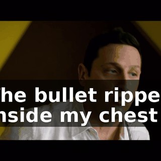♪ The bullet ripped inside my chest ♪